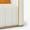 Sophie Common Luxury 3-Seater Sofa with Gold Legs
