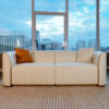 Sophie Common Luxury 3-Seater Sofa with Gold Legs